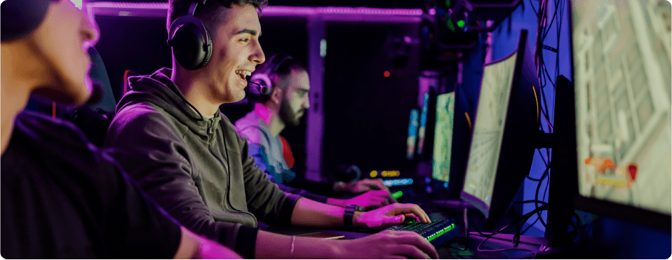 People gaming together